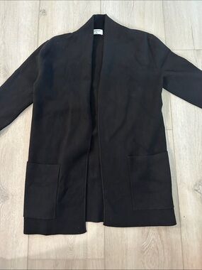 Babaton Black Open-Front Cardigan size XS